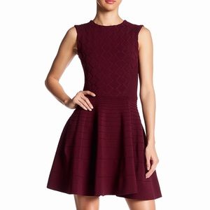 Ted Baker Ox Blood Frinca Midi Dress US 8 (3)
